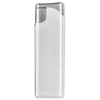 Зажигалка пьезо ISKRA, белая, 7,9х2,4х0,91 см, пластик