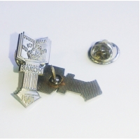 Значок штампованный металлический с цветными эмалями 